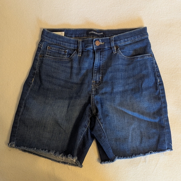 Calvin Klein Indigo Jean Shorts - Picture 1 of 2